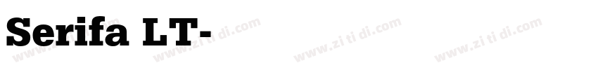 Serifa LT字体转换